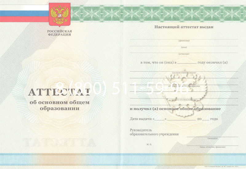 Купить Аттестат за 9 класс 2011-2013 годов в Кургане Купить Аттестат за 9 класс 2011-2013 годов в Кургане