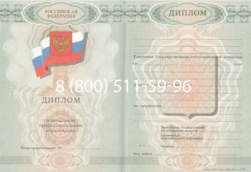 Купить Диплом о начальном образовании  2007-2009 годов в Кургане