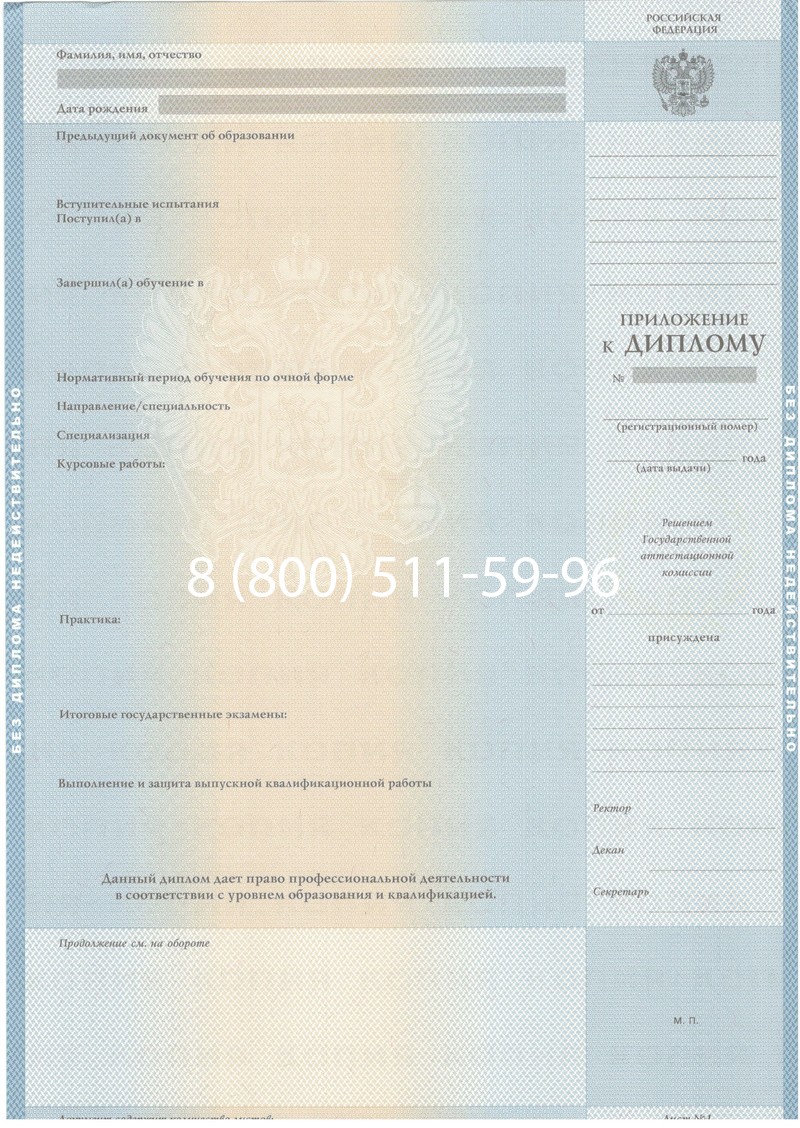 Купить Диплом специалиста 2003-2009 годов в Кургане