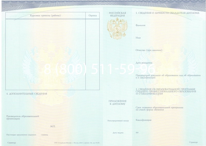 Купить Диплом колледжа (Спецбланк) 2014-2024 года в Кургане Купить Диплом колледжа (Спецбланк) 2014-2024 года в Кургане